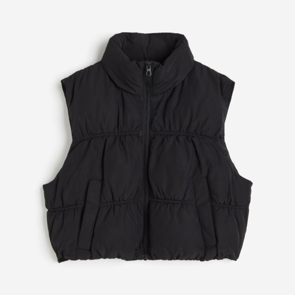 Cropped Puffer Vest